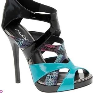 Aldo Vanhove Snakeprint Heels